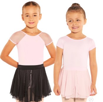 Eurotard Two-Tier Mesh Pull On Skirt 41128 XSM PNK