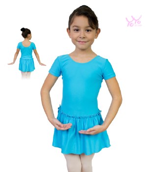 YoYo Active Short Sleeve Dress 441C 8-10 AQUA