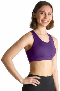 Covalent Activewear Racerback Bra Top 9099 MED PLUM