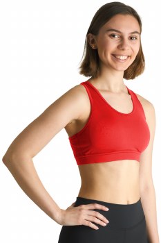 Covalent Activewear Racerback Bra Top 9099 LG RED