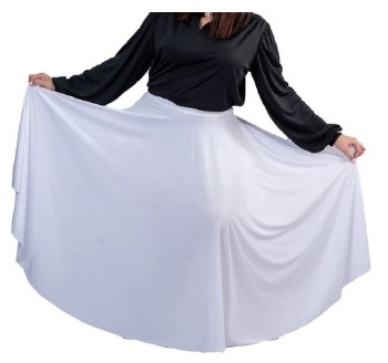 Pozewear Full Circle Skirt A502 SM BLK