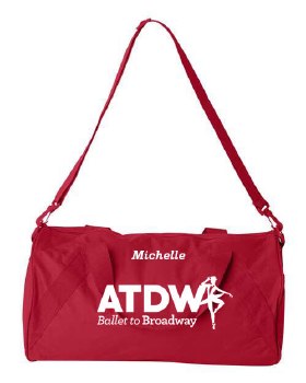 ATDW Screen Printed Duffel 8805-3 O/S RED