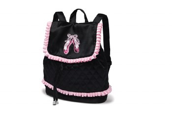 Danshuz Ballet Ruffle Backpack B23500 O/S BLK