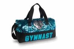 Danshuz Sequin Gymnast Heart Duffel B845 O/S TURQ