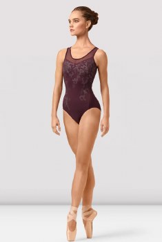Mirage Print Scoop Neck Leotard L4315 XS MSK