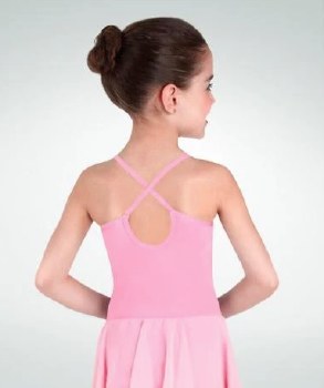 Body Wrappers Camisole Skirted Leotard 2246 6-7 LPK