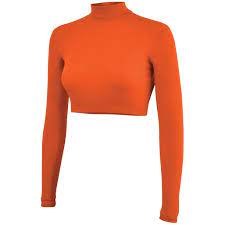 Body Wrappers ProWear Long Sleeve Turtleneck Crop BWP206 XSM ORG