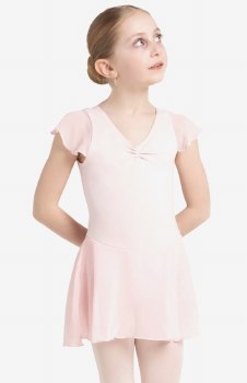 Capezio Flutter Sleeve Dress 113052-4 PNK