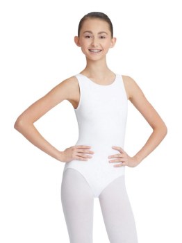 Capezio High-Neck Tank Leotard CC201 LG WHT