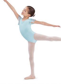 Bloch Ruffle Sleeve Leotard CL3732 4-6 PTB