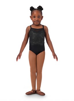 Bloch Lace Mesh Cami Leotard CL4107 8-10 BLK