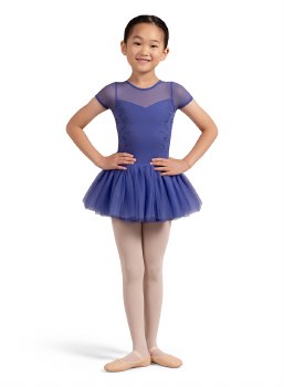 Bloch Embroidered Cap Sleeve Tutu Leotard CL4232 4-6 IRS