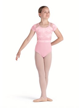 Bloch Scoop Neck Cap Sleeve Leotard CL5282 4-6 CDP