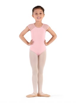 Bloch Weave Back Cap Sleeve Leotard CL9282 4-6 CDP