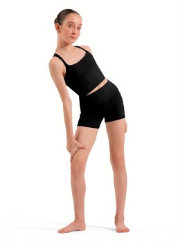 Bloch Rib Waistband Shorts CR90015 10 BLK