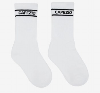 Capezio Varsity Crew Socks F6001U SM WHT