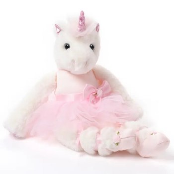 Bearington Collection Ballerina Unicorn Fa Bear 143307 O/s Pnk