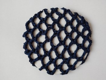 YoYo Active Crocheted Bun Cover H203 O/S NAVY