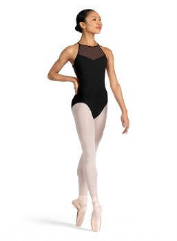 Bloch High Neck Open Back Leotard L3317 SM BLK