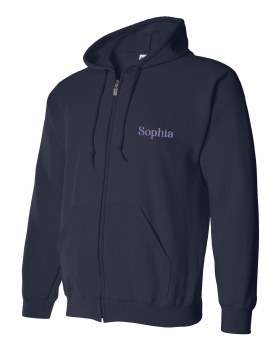 Zip Up Hoodie 18600A-1 SM NAVY