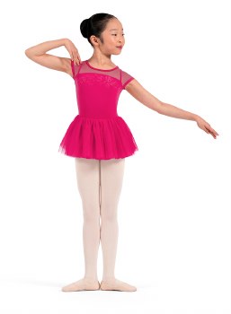 Mirella Cap Sleeve Tutu Leotard M20012C 6-7 HPK
