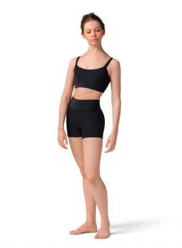 Mirella Cross Back Cami Crop M30002L XSM BLK