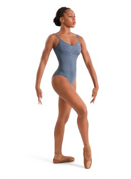 Mirella Floral Embroidered Camisole Leotard M70008LM SM DTG