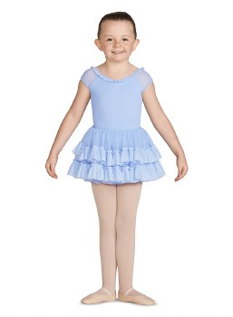 Mirella Mesh Frill Tutu Skirt MS143C 2-4 BLU