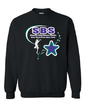 Crew Neck Sweatshirt 18000A-3 XSM BLK