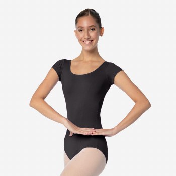 So Danca Cap Sleeve Leotard SL12 XSM BLK