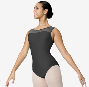 So Danca High Neck Leotard with Keyhole Back SL127 XSM BLK