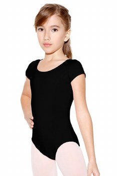 So Danca Cap Sleeve Leotard SL13 8-10 BLK