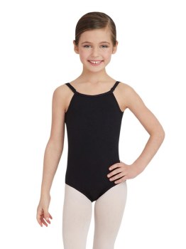 Capezio Adjustable Cami Leotard TB1420C 4-6 BLK