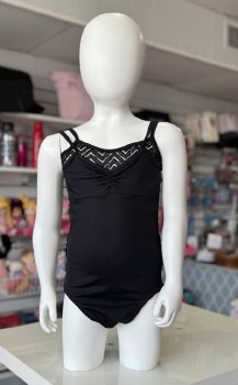 So Danca Tiler Peck Double Strap Cami Leotard TP109 8-10 BLK