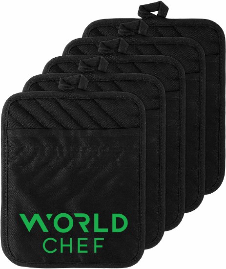 OVEN MITT WC O/S BLK