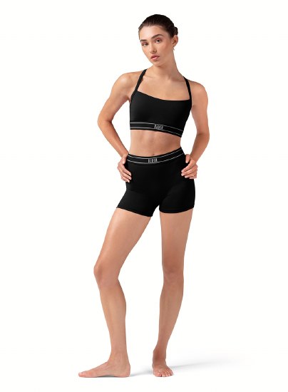 Bloch Logo Crop Top Z30002 MED BLK