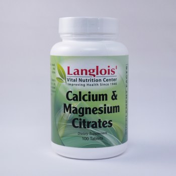 Calcium and Magnesium Citrate 100 Tablets