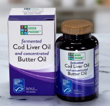 Green Pasture Fermented Cod Liver Oil and Concentrated Butter Oil 120 Capsules