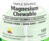 Magnesium Chewable 120 Chewable Tablets