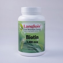 Biotin 5,000mcg 120 Capsules