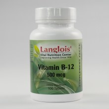 Vitamin B-12 500mcg 100 Tablets