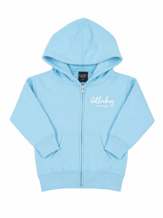 Toddler Full- Zip Hood Gatlinburg - Blue Mint