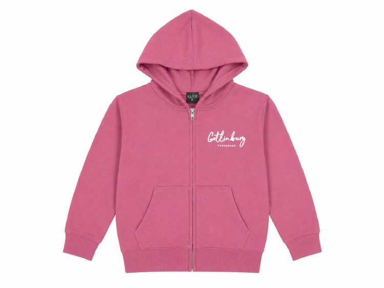Kid's Full-Zip Hood Gatlinburg - Brick