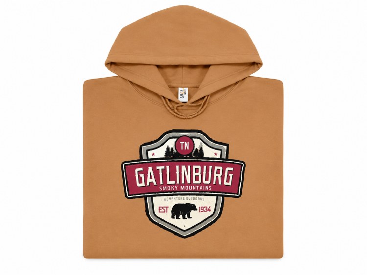 Hooded Shields Up Sweatshirt - Golden Pecan