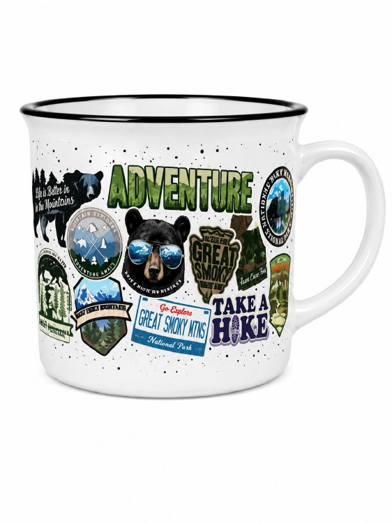 Great Smoky Mountain Stickers Mug