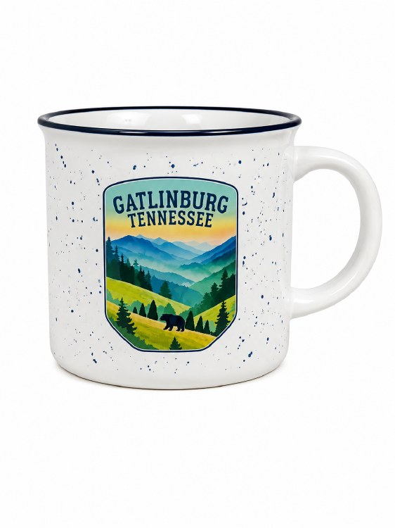 Gatlinburg Mountains and Bear Mug
