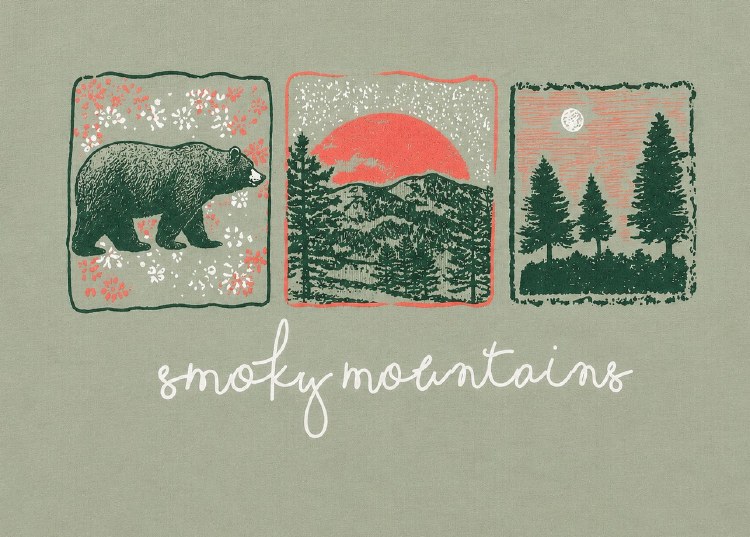 Engaged Black Bear East Mountain Trees - Matcha