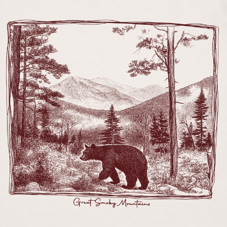 Surrounded E Mountain Black Bear - Cream