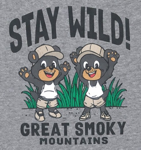 Onsie - Playful Black Bears - Graphite - 6M