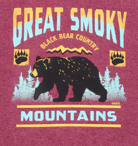 Rubber Stamp Black Bear - Maroon - XS